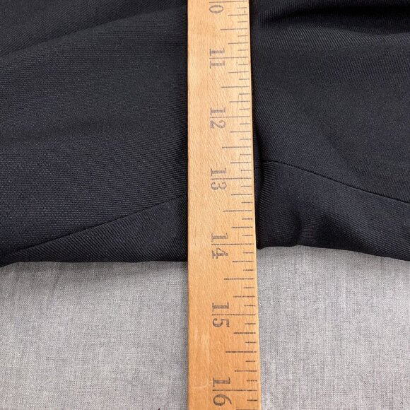 Le Suit Pants Women 16 Black Flat Mid Rise‎ Bootcut Career Suit Trousers NWT - Picture 8 of 14